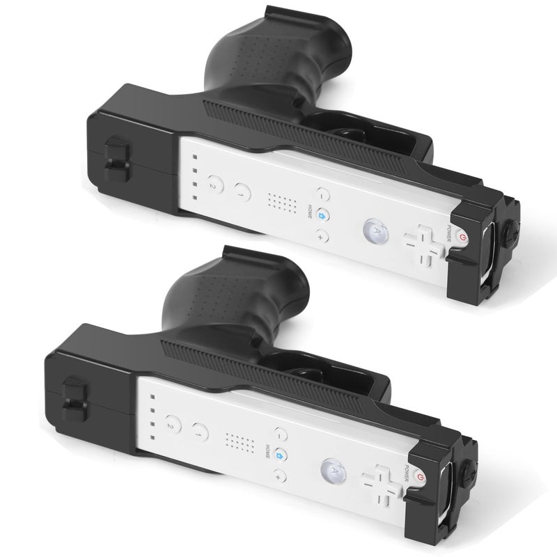 GLCONN Motion Plus Compatible with Wii and Wii U Controller, Gaming Accessories for Wii and Wii U Games - Set of 2 - Image 1